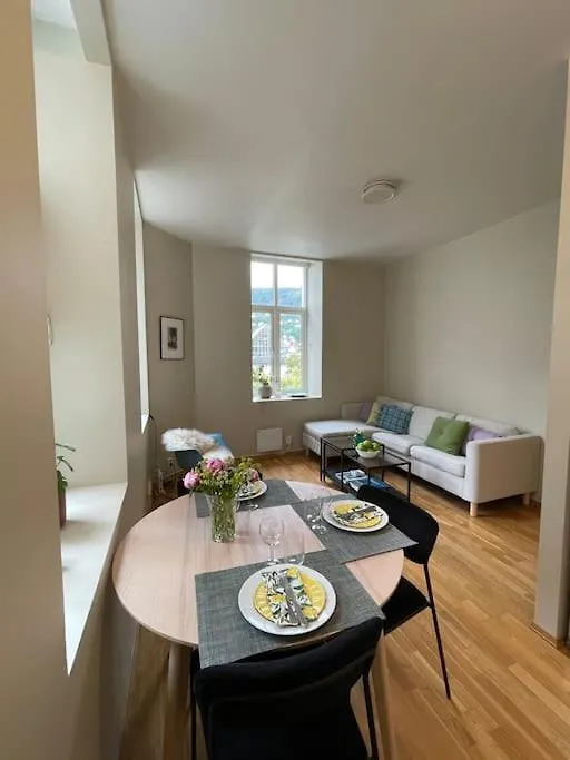 Modern Apartment With Panoramic View In Central Bergen