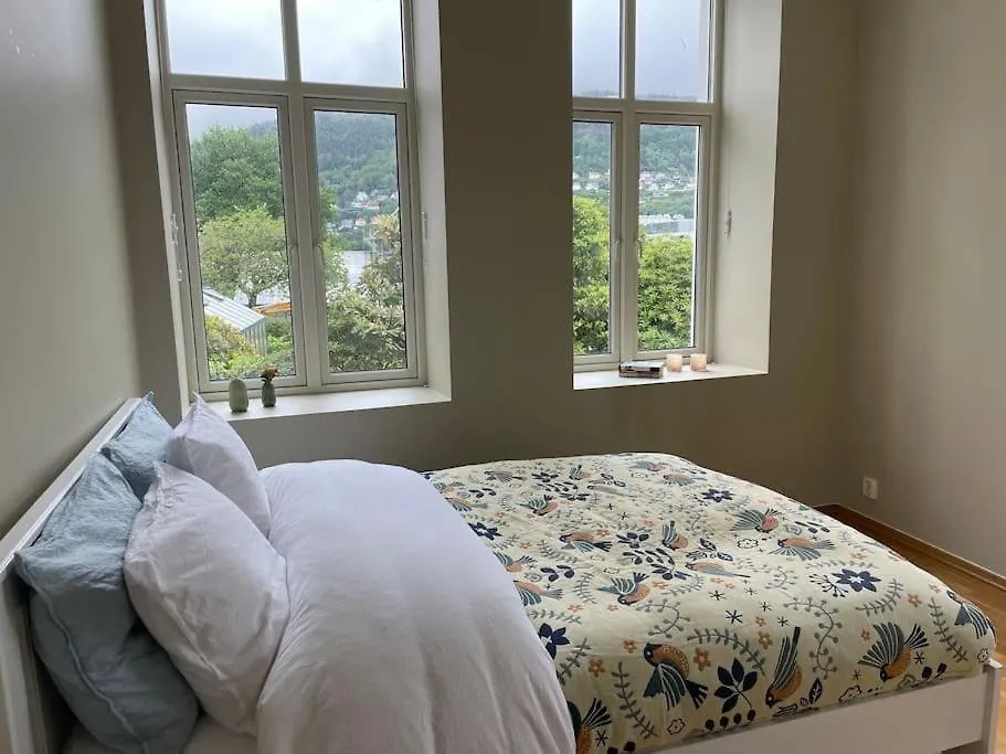 Modern Apartment With Panoramic View In Central Bergen